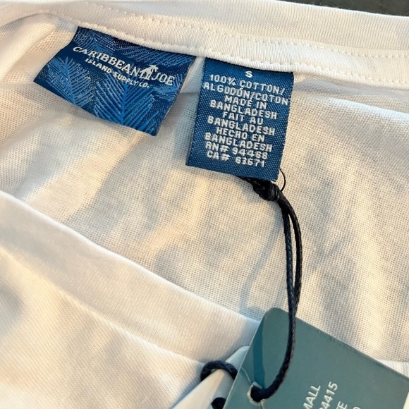 NWT Caribbean Joe Shell Theme Christmas T Shirt Small Novelty Print - Picture 5 of 6